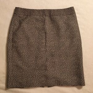 Ann Taylor LOFT Animal Print Pencil Skirt Size 10P